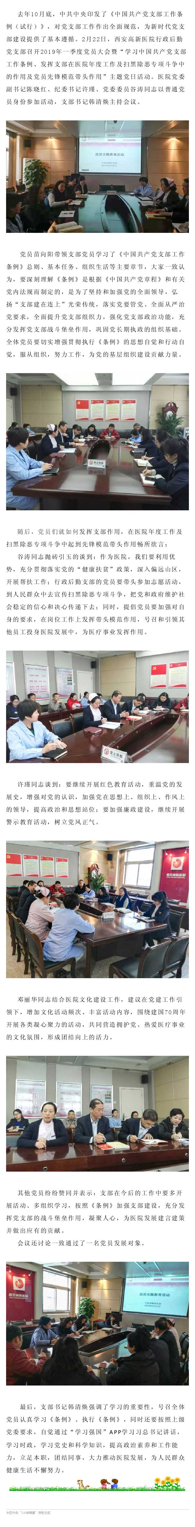 西安高新醫院行政后勤黨支部召開2019年一季度黨員大會暨二月份主題黨日活動.jpg
